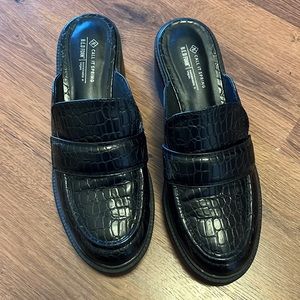Platform slip on loafers